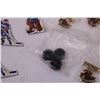 Image 5 : (11) Vintage Montreal + Toronto Table Hockey Players w/ 3 Pucks + (8) Kindersley Sask Pins