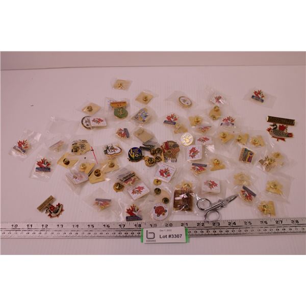 Box of Assorted Saskatchewan Pins