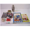 Image 1 : (2) Audio books, Martini Shaker, books and misc.