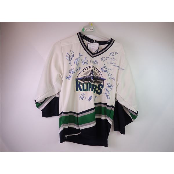 *Kindersley Klippers Autographed Jersey from 1998-99