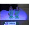 Image 1 : Uranium glass Salt & Pepper shakers