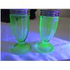 Image 2 : Uranium glass Salt & Pepper shakers