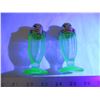 Image 3 : Uranium glass Salt & Pepper shakers