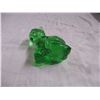 Image 4 : Green glass cut 3.5" tall