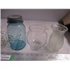 Image 2 : Vintage mason jars, bottles + vases