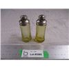 Image 1 : Yellow glass Salt & Pepper shakers