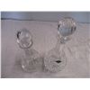 Image 2 : (2) Crystal decanters