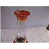 Image 4 : Red glass oil lamp with chimney
