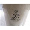 Image 2 : 2 gallon (birch leaf design?) stoneware crock - small hairline crack