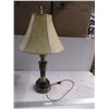 Image 1 : Marble? table lamp - working - heavy