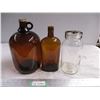 Image 1 : Vintage jug, bottle + mason jar