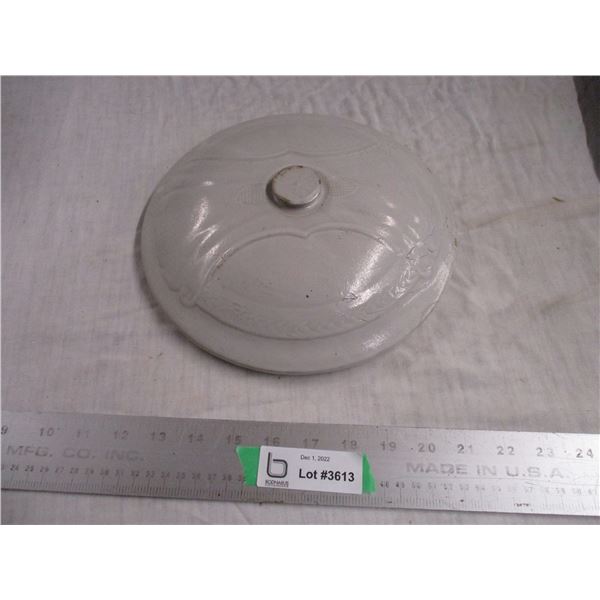 Stoneware Lid - 9.75" diameter