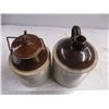 Image 2 : Stoneware pickle crock + stoneware jug