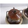 Image 3 : Stoneware pickle crock + stoneware jug