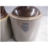 Image 4 : Stoneware pickle crock + stoneware jug