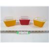 Image 1 : 3X THE BID PRICE - (3) Pyrex Dishes with Lids