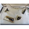 Image 2 : Vintage Cufflinks - Tie & Money Clip - Watch Chain