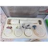 Image 2 : Glasses - Sewing Items - Shell Shaped Dishes - Electric Buffer & Shaper - Misc Items
