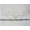 Image 1 : Pinwheel Crystal Bowl - Candle Stick Holders