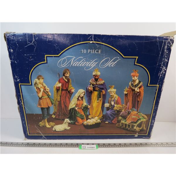 10 piece Nativity Set (12 1/2" Tall)