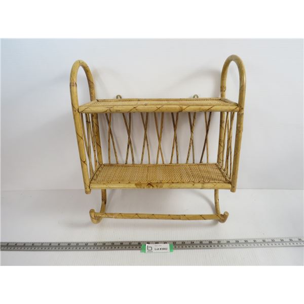 Wicker Bathroom Shelf