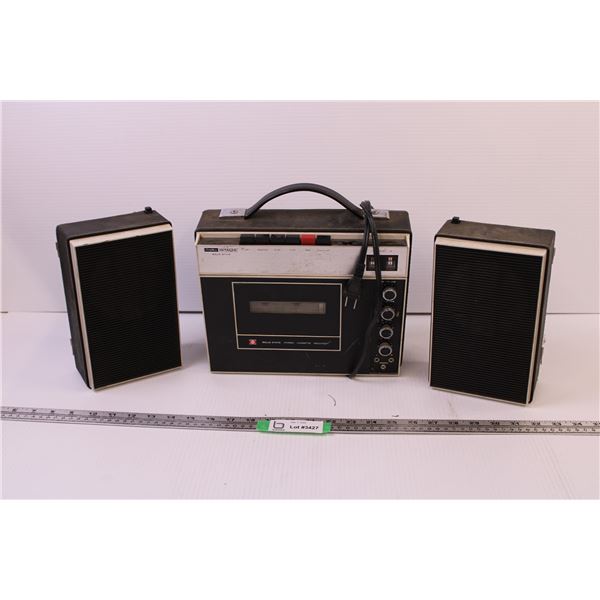 Hitachi Cassette Player w/ Speakers