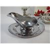Image 2 : Assorted Small Plates - Golden Rooster - Gravy Boat with Tray - Candle Holder - Misc Items