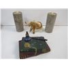 Image 2 : Clay Items (Made in Portugal) Marble Candle Holders - Marble Elephant - Book Ornament