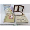 Image 1 : (3) Photo Albums - Double Picture Frame - Cake Stencils