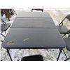 Image 2 : **Portable folding table with storage for 6 chairs - 52x35