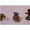 Image 3 : (4) Vintage Red Rose Tea Ornaments