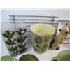 Image 5 : Sunflower Bowl - Shower Curtain Rings - 1 Canister - Metal Rack - Assorted Decor Items