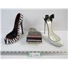 Image 1 : (2) Ornamental Shoes (one is a candle holder) - Music Box Piano (works)