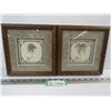 Image 1 : (2) Date Palm Pictures on Stone Squares
