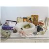 Image 1 : Neck Massager - Power Bar - Geisha Laying on Pillow Statue - Toilet Seat Extension - Misc Items