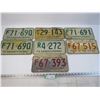 Image 1 : (5) 1974 Sask. License Plates - (2) 1973 Sask. License Plates