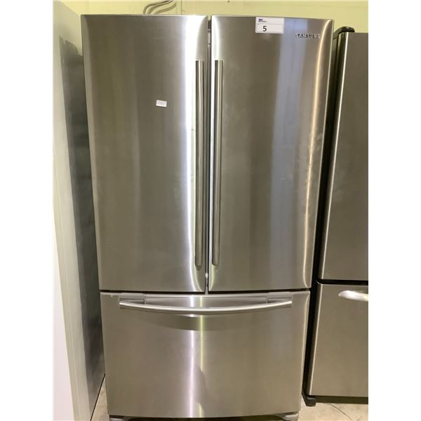 SAMSUNG STAINLESS STEEL FRENCH DOOR FRIDGE WITH ROLLOUT FREEZER