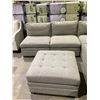 Image 2 : 6-PIECE MISMATCHED GREY PILLOW BACK SECTIONAL SOFA WITH STORAGE OTTOMAN