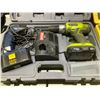 Image 2 : RYOBI 18V FLASHLIGHT & DRILL WITH 2 BATTERIES & CHARGER & LASER LEVEL