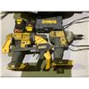 Image 2 : ASSORTED DEWALT TOOLS INCLUDING; JOB SITE RADIO, 12V IMPACT GUN & DRILL, 2 BATTERIES & BAG
