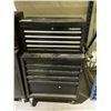Image 1 : HUSKY MOBILE TOOLBOX WITH ASSORTED CONTENTS INCLUDING; SCREWDRIVERS, WRENCHES, SNIPS & MORE