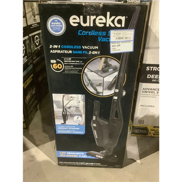 EUREKA 2-IN-1 CORDLESS STICK VACUUM