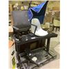 Image 1 : PALLET OF ASSORTED ITEMS INCLUDING; ELECTRIC HEIGHT CHANGING DESK, CHAIRS, LAWN LOUNGER & MORE