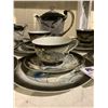 Image 2 : LUCKY DRAGON THEMED CHINA TEA CUPS, PLATES, & POURER
