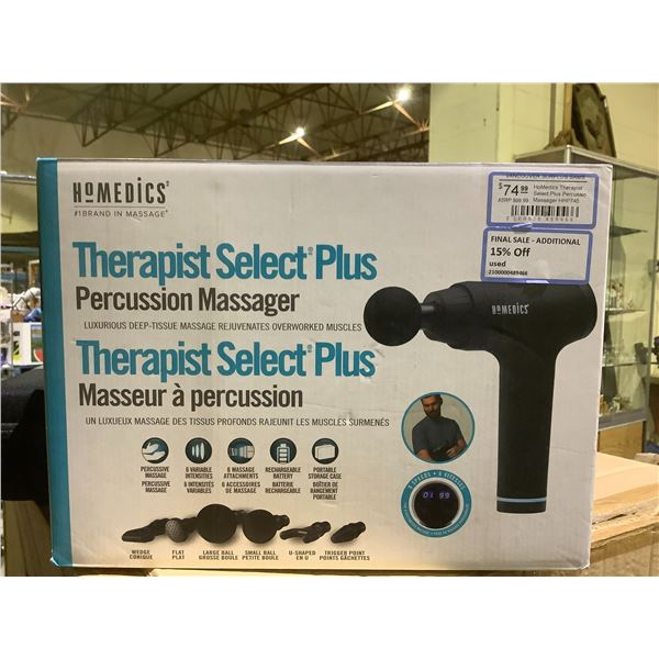 HOMEDICS THERAPIST SELECT PLUS PERCUSSION MASSAGER