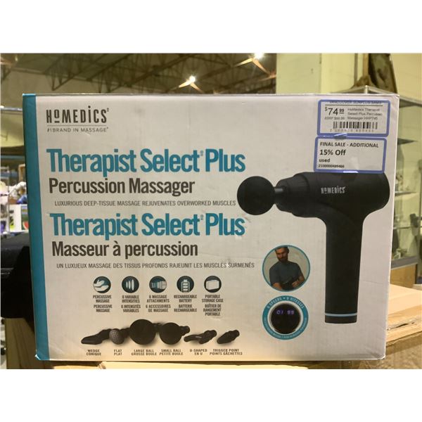 HOMEDICS THERAPIST SELECT PLUS PERCUSSION MASSAGER