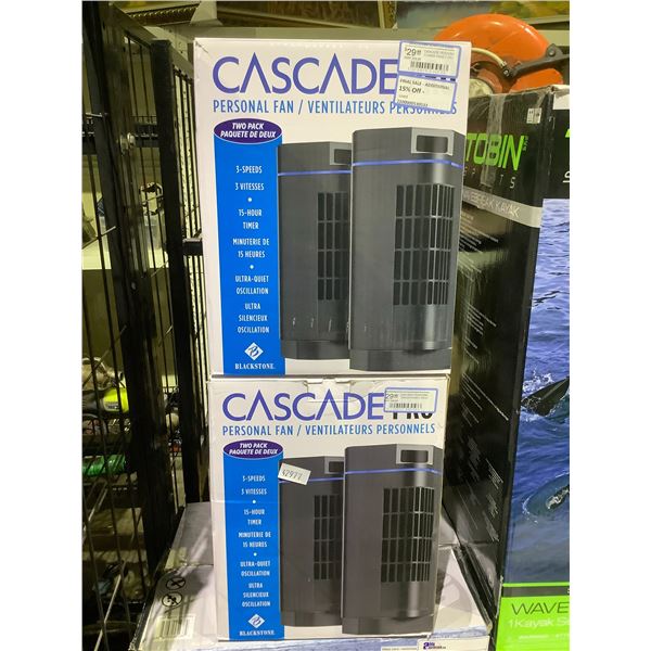 2 CASCADE PRO PERSONAL FANS