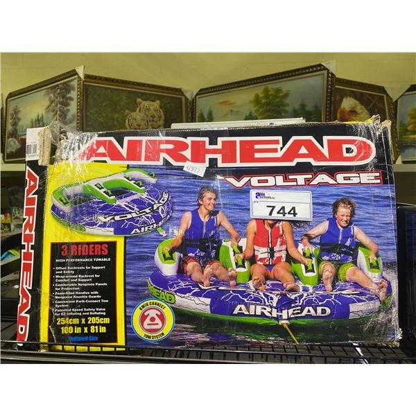 AIRHEAD VOLTAGE 3 PERSON HIGH PERFORMANCE TOWABLE INFLATABLE