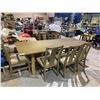 Image 1 : TABLE WITH 7 CHAIRS VISIBLE DAMAGE 98 X 40"