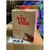 Image 2 : 5 CASES OF VIV EAU PRESSED CRISP APPLE LIGHTLY SPARKLING MINERAL WATER